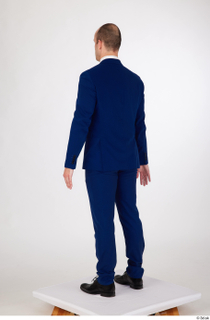  Serban black oxford shoes blue suit blue suit jacket blue suit trousers blue tie business dressed standing whole body 0004.jpg